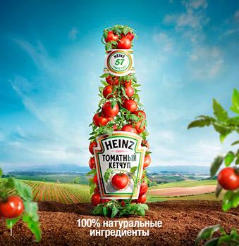 метафора в рекламе кетчупа HEINZ